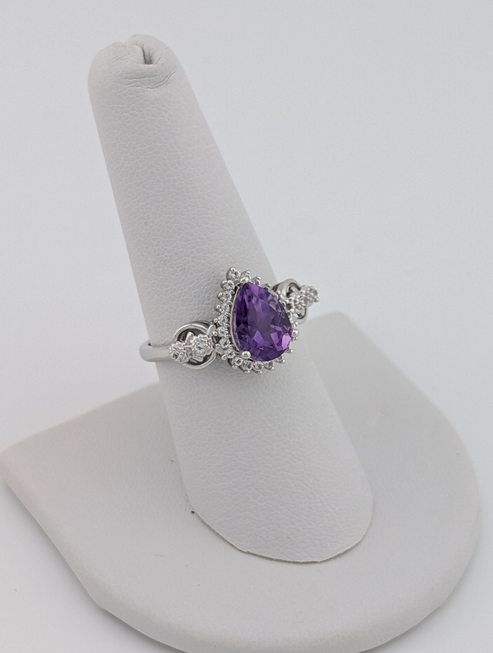 Amethyst, Topaz, & Sterling Cocktail Ring 8 - 925 Silver Jewelry